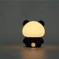 Siliconen panda nachtlampje van Creasowl, zachte LED kinderlamp, ideaal voor babykamer en kinderkamer, 10x13,2x16 cm