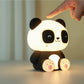 Siliconen panda nachtlampje van Creasowl, zacht LED-licht voor kinderkamer, 10x13,2x16 cm, geschikt als babyshower cadeau