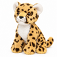 Pluche Cheetah Welp Knuffel Zittend (18 cm) – Realistisch Jachtluipaard Baby – Duurzame 100% Gecyclde Vulling
