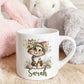 Gepersonaliseerd Katten Mokje 🐱 – Met Naam | Keramisch Mokje 175ml Creasowl