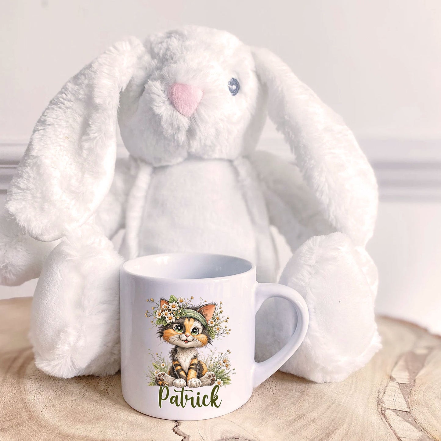 Gepersonaliseerd Katten Mokje 🐱 – Met Naam | Keramisch Mokje 175ml Creasowl