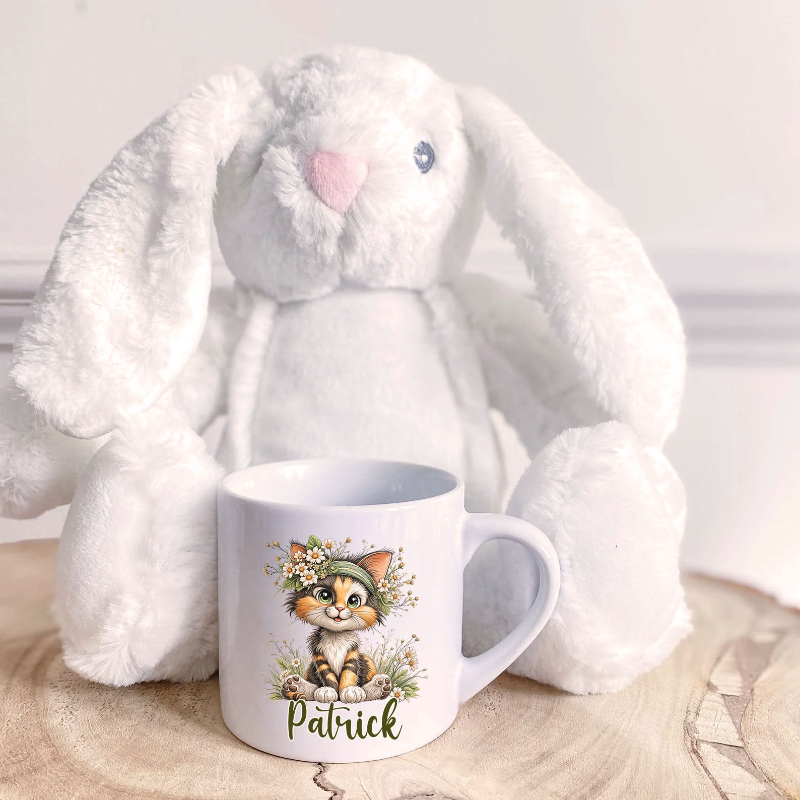 Gepersonaliseerd Katten Mokje 🐱 – Met Naam | Keramisch Mokje 175ml Creasowl
