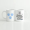 Gepersonaliseerde Honden mok met Namen – “Happy Birthday from the Dogs” – Uniek Cadeau voor Hondenliefhebbers Creasowl