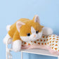 Leuke Realistische Kat Knuffel – Liggend & Pluizig – Zachte Pop met Gewogen Pootjes Creasowl