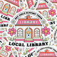 Hot girls support their local library waterdichte vinyl sticker