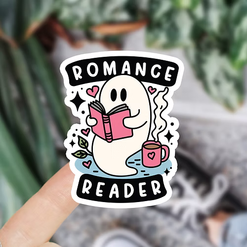 Romance reader waterdichte vinyl sticker