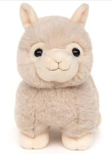 Alpaca, staand - 18 cm (lengte) - pluche lama - knuffeldier