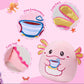 Axolotl Knuffel Roze 30 cm – Squishy Pluche Knuffeldier
