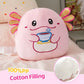 Axolotl Knuffel Roze 30 cm – Squishy Pluche Knuffeldier