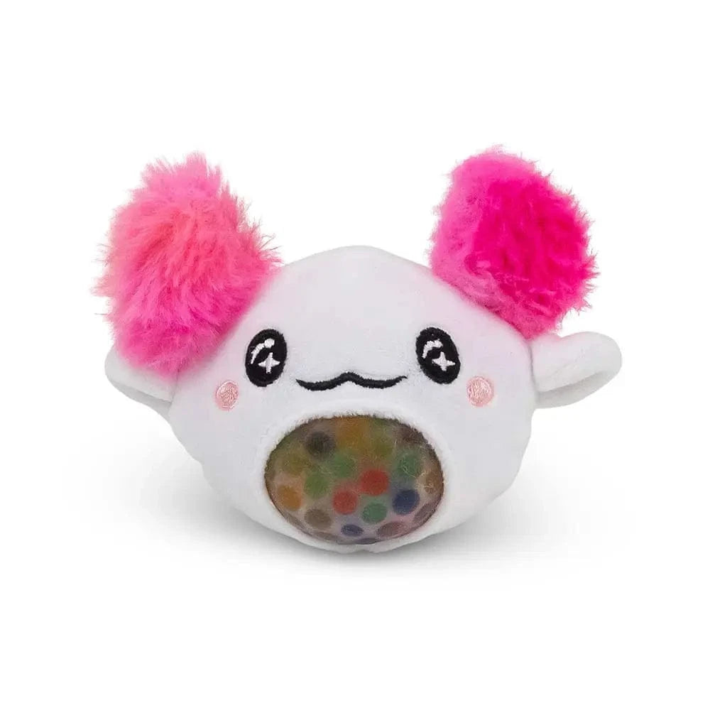 Axolotl Pearl Squish Ball – Sensorische Stressbal met Kralen