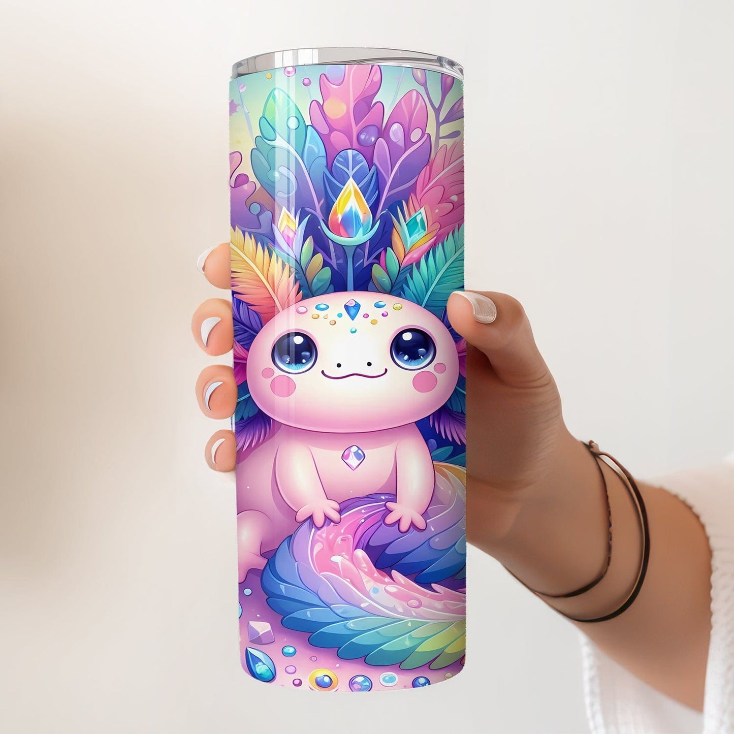 Axolotl Tumbler - Roestvrijstalen Thermosbeker