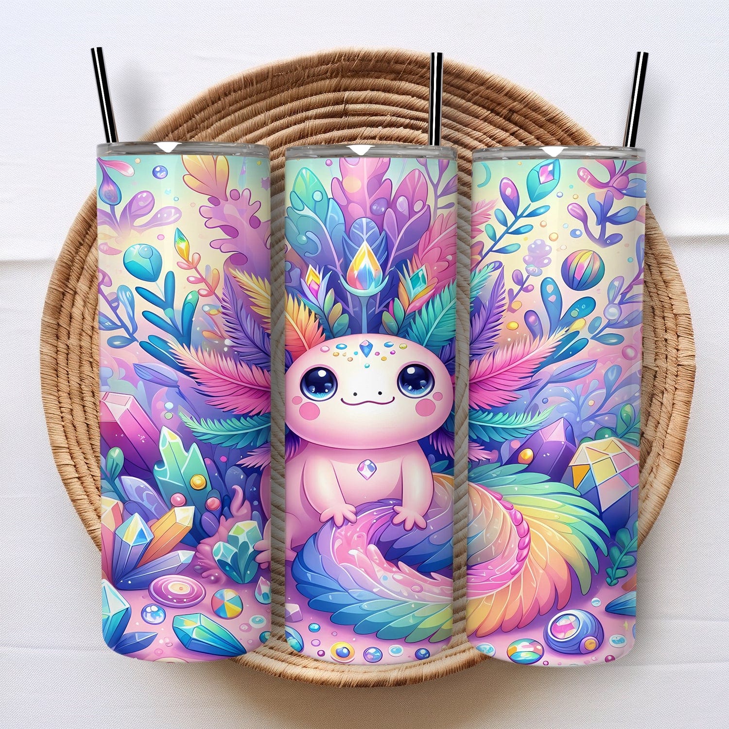 Axolotl Tumbler - Roestvrijstalen Thermosbeker
