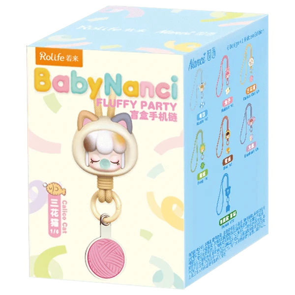 Baby Nanci Furry Party Blind Box – Schattige Telefoon Hanger Mystery Box – Kawaii Figuur Accessoire
