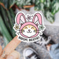 Bloom, bestie! Waterdichte vinyl sticker