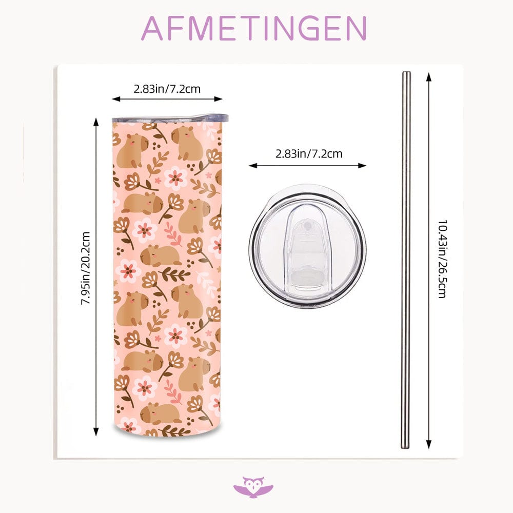 Capibara Tumbler – Voeg Speelsheid en Functionaliteit Toe aan je Dag!