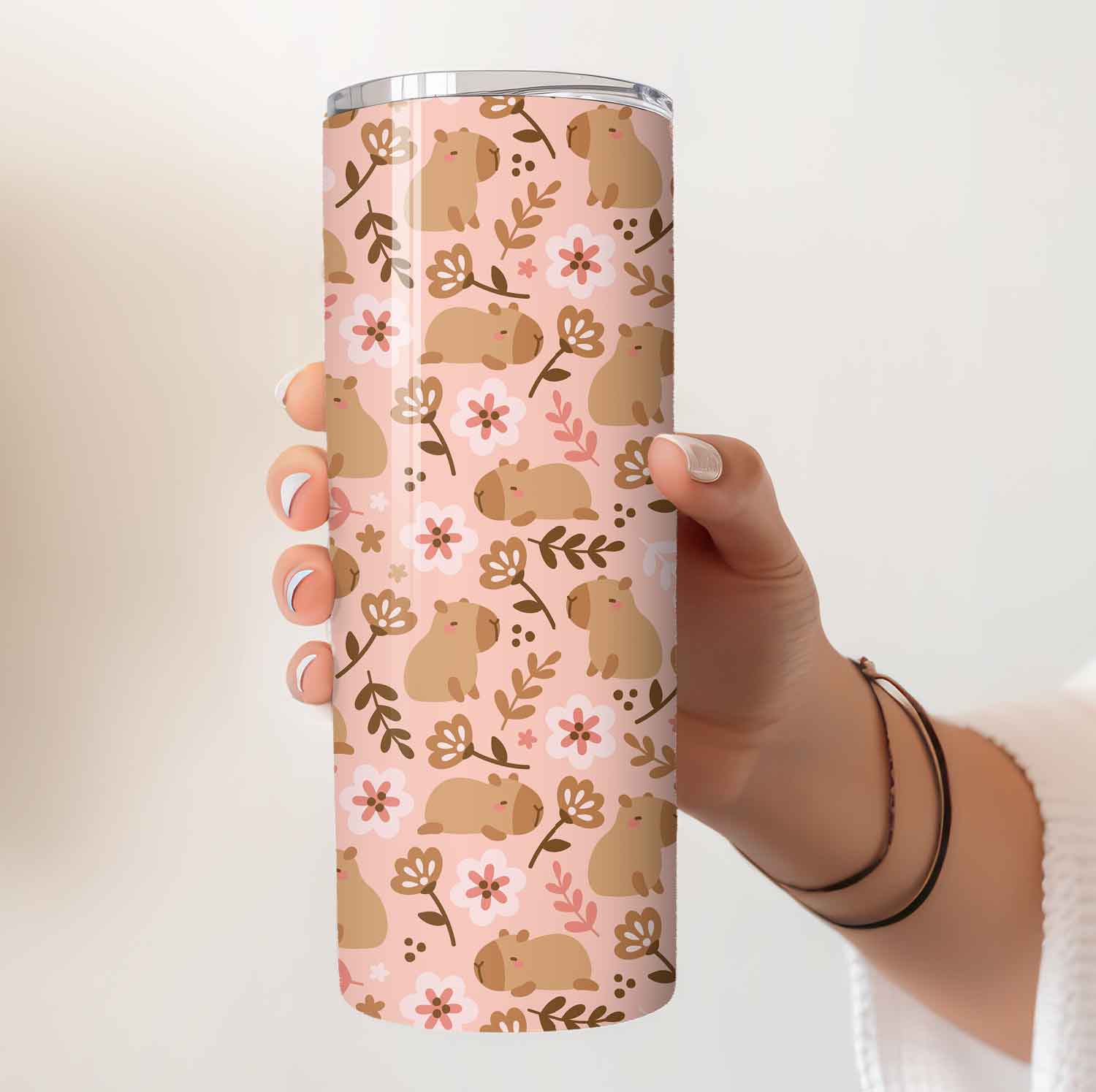 Capibara Tumbler – Voeg Speelsheid en Functionaliteit Toe aan je Dag!