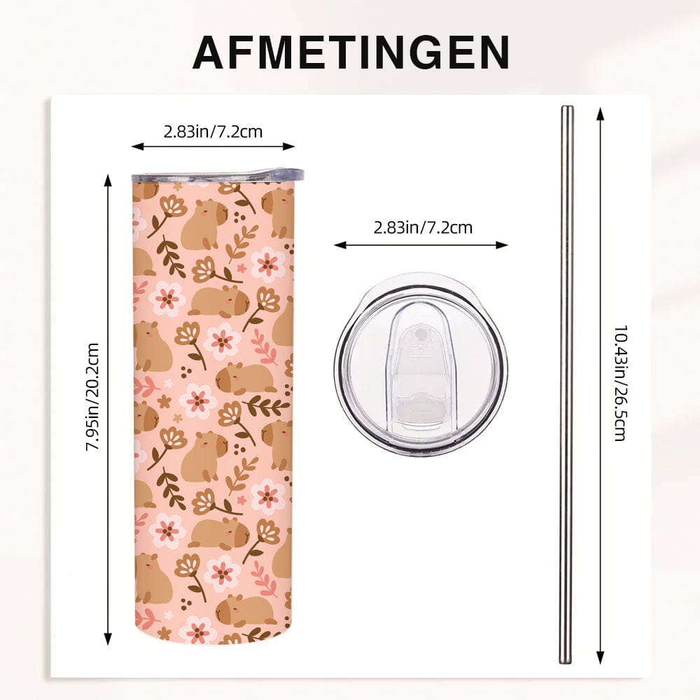 Capibara Tumbler – Voeg Speelsheid en Functionaliteit Toe aan je Dag!