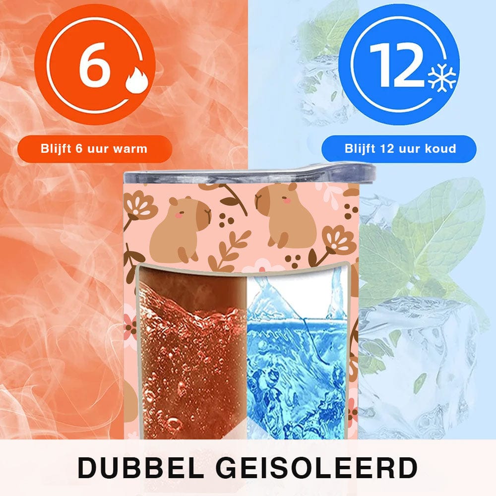 Capibara Tumbler – Voeg Speelsheid en Functionaliteit Toe aan je Dag!