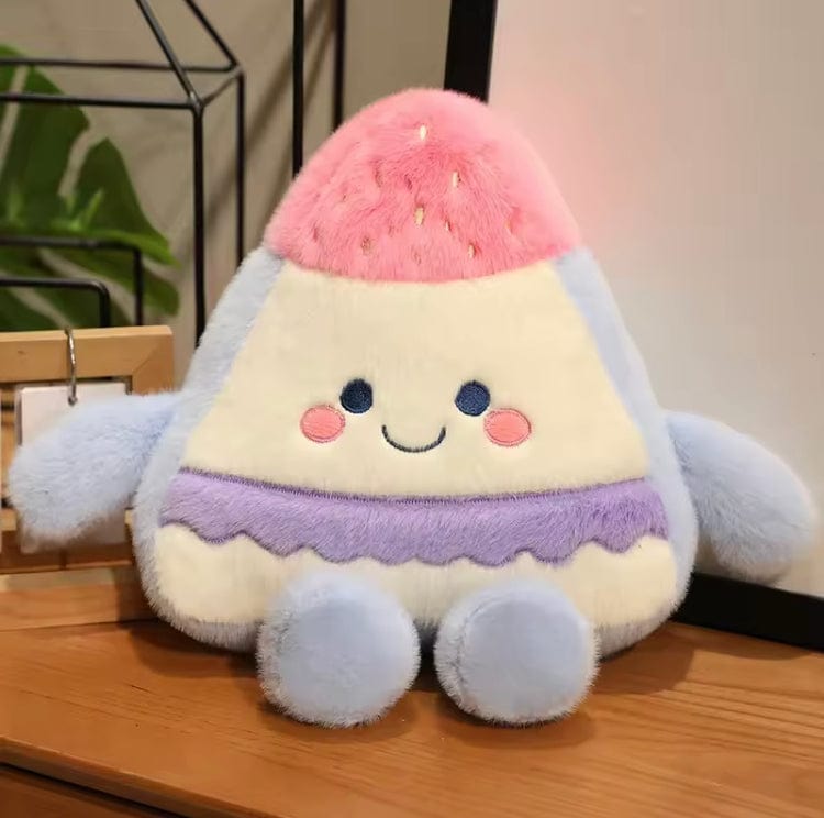 Cartoon Fruitcake Pluche Kussen 35 cm - Schattige Knuffel Aardbei