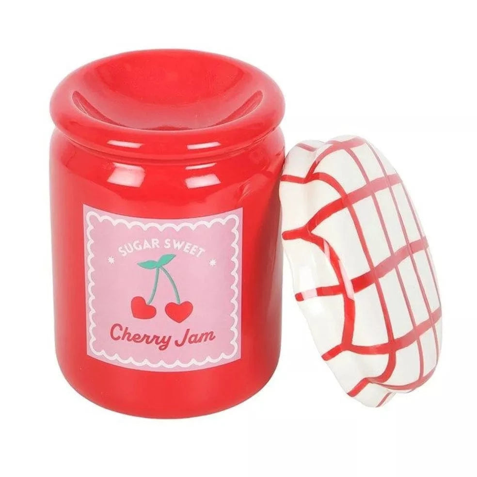 Cherry Jam Jar Aroma Brander – Keramische Wax Melt Warmer