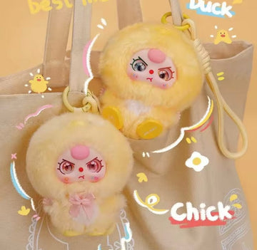 Creasowl Baby Three Mini Knuffel Serie Blind Box – Schattige Vinyl Pop Tas Hangers - Verrassing Blindbox Knuffel Sleutelhanger Collectie - Origineel Cadeau voor Kinderen & Verzamelaars