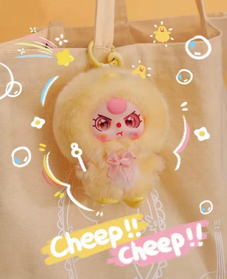 Creasowl Baby Three Mini Knuffel Serie Blind Box – Schattige Vinyl Pop Tas Hangers - Verrassing Blindbox Knuffel Sleutelhanger Collectie - Origineel Cadeau voor Kinderen & Verzamelaars