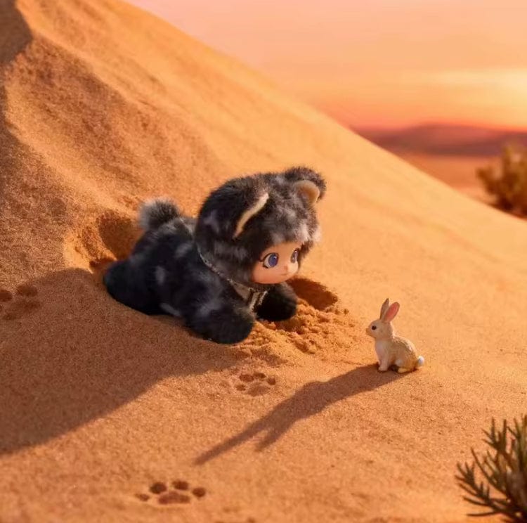 Creasowl Beer Kawaii Patroon Knuffel Dier – Vinyl Knuffels Konijn, Kat & Streep - Tas hanger - Schattige Knuffel Pop