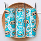 Creasowl Blauw Monsters Tumbler voor Kinderen met Naam – Gepersonaliseerde Kinderbeker