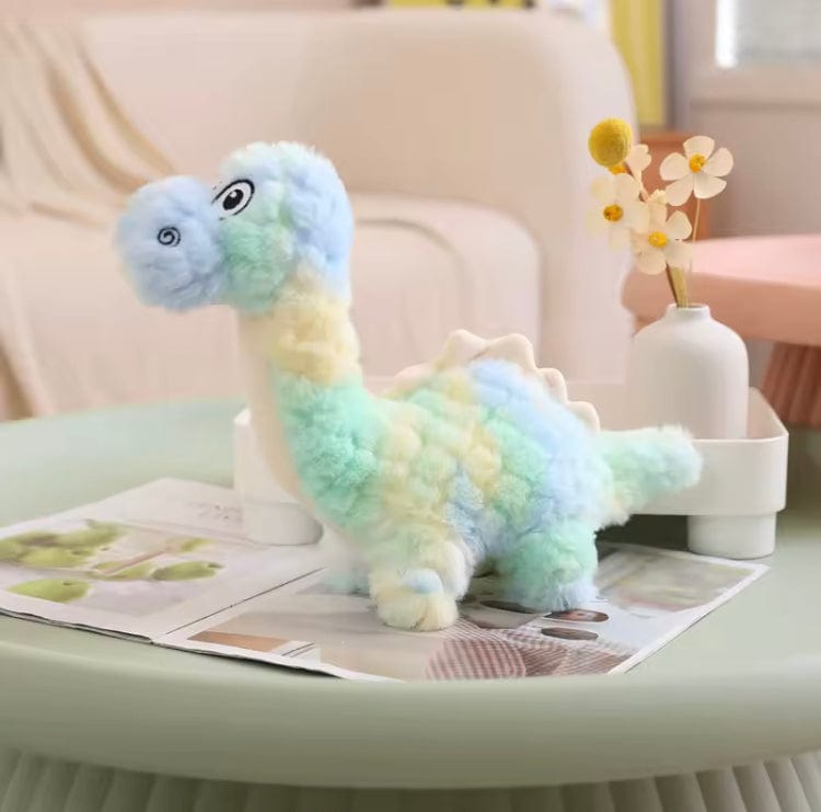 Creasowl Blauw Zachte Dinosaurus Knuffel 25cm – Schattige Kawaii Dino Pluche - Knuffel & Cadeau