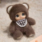 Creasowl Bruin Unieke Pluche Cute Family Tashangers – Schattige Sleutelhangers & Accessoires