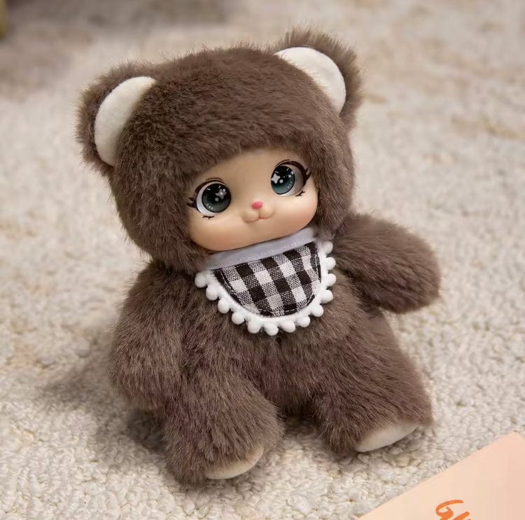 Creasowl Bruin Unieke Pluche Cute Family Tashangers – Schattige Sleutelhangers & Accessoires