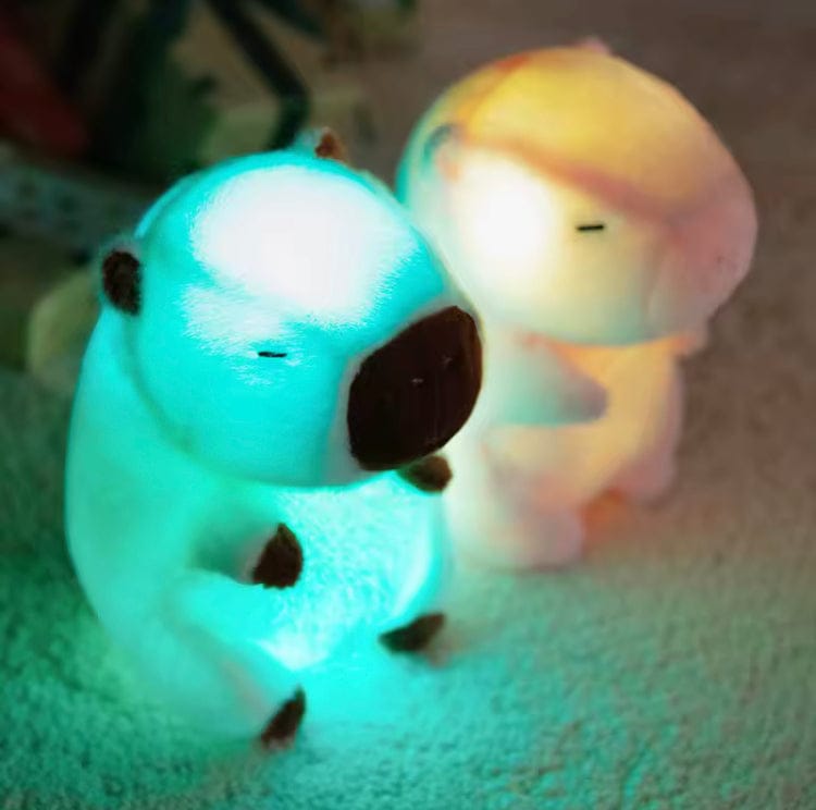 Creasowl Capybara Knuffel met Licht – Zachte Pluche 24 cm