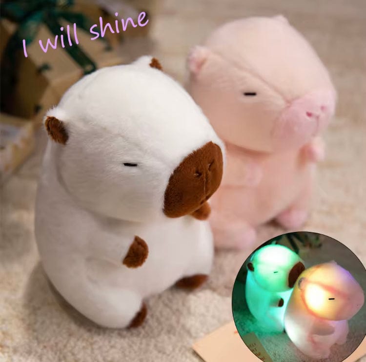 Creasowl Capybara Knuffel met Licht – Zachte Pluche 24 cm