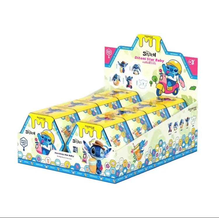 Creasowl Disney Lilo & Stitch Play Series Blind Box – Schattige Bear & Stitch Pluche Pop Sleutelhanger