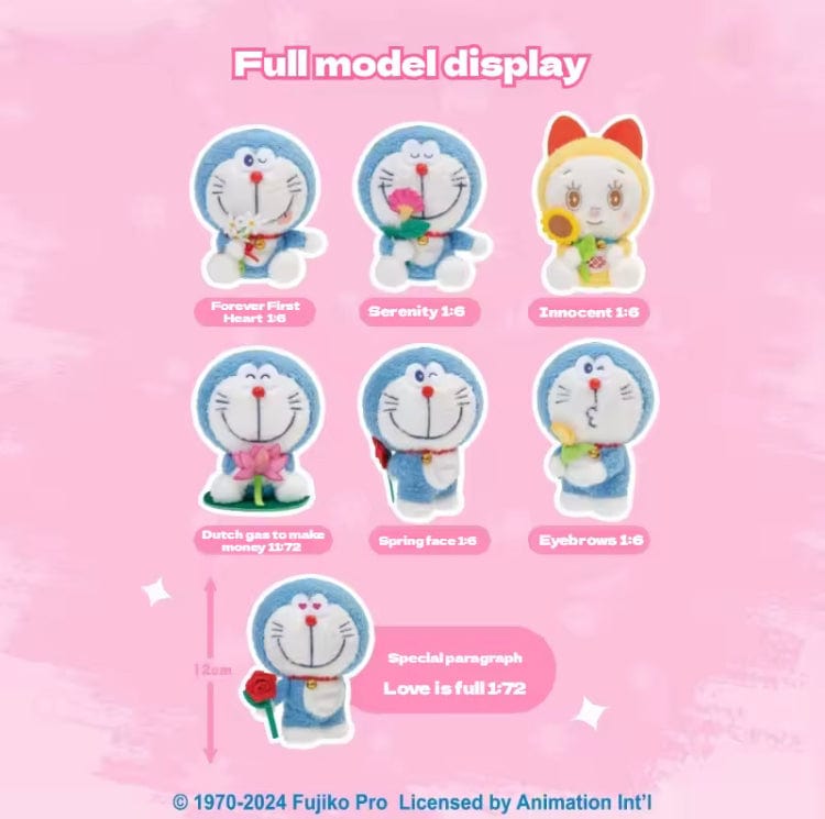 Creasowl Doraemon Blind Box Bloem – Schattige Mystery Plush