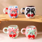 Creasowl Drinkware 3D Strikjes Mok – Schattige Keramische Mok in 4 Kleuren