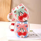 Creasowl Drinkware 3D Strikjes Mok – Schattige Keramische Mok in 4 Kleuren