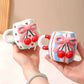 Creasowl Drinkware 3D Strikjes Mok – Schattige Keramische Mok in 4 Kleuren