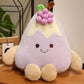 Creasowl Druif Cartoon Fruitcake Pluche Kussen 35 cm - Schattige Knuffel Aardbei, Druif, Mango & Bosbessen