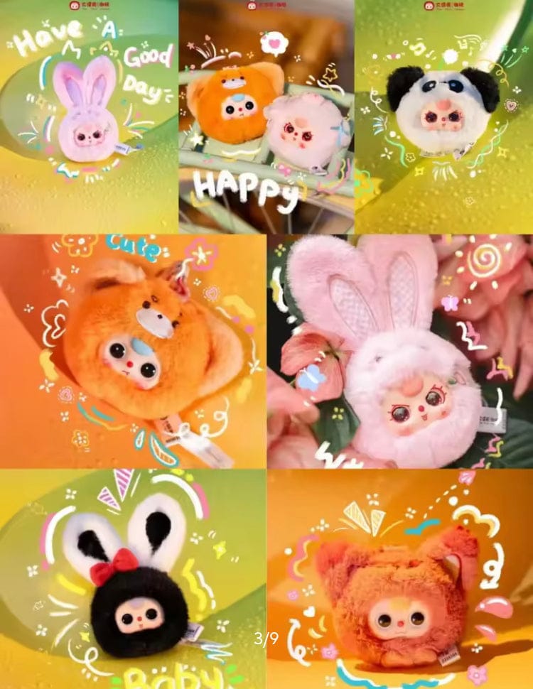 Creasowl Echte Baby Three Mini Animals Blind Box – Trendy Sleutelhanger Speelgoed - Anime Verrassingscadeau