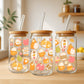 Creasowl Fall Sugar Cookies Glazen Beker 500 ml met Deksel & Rietje