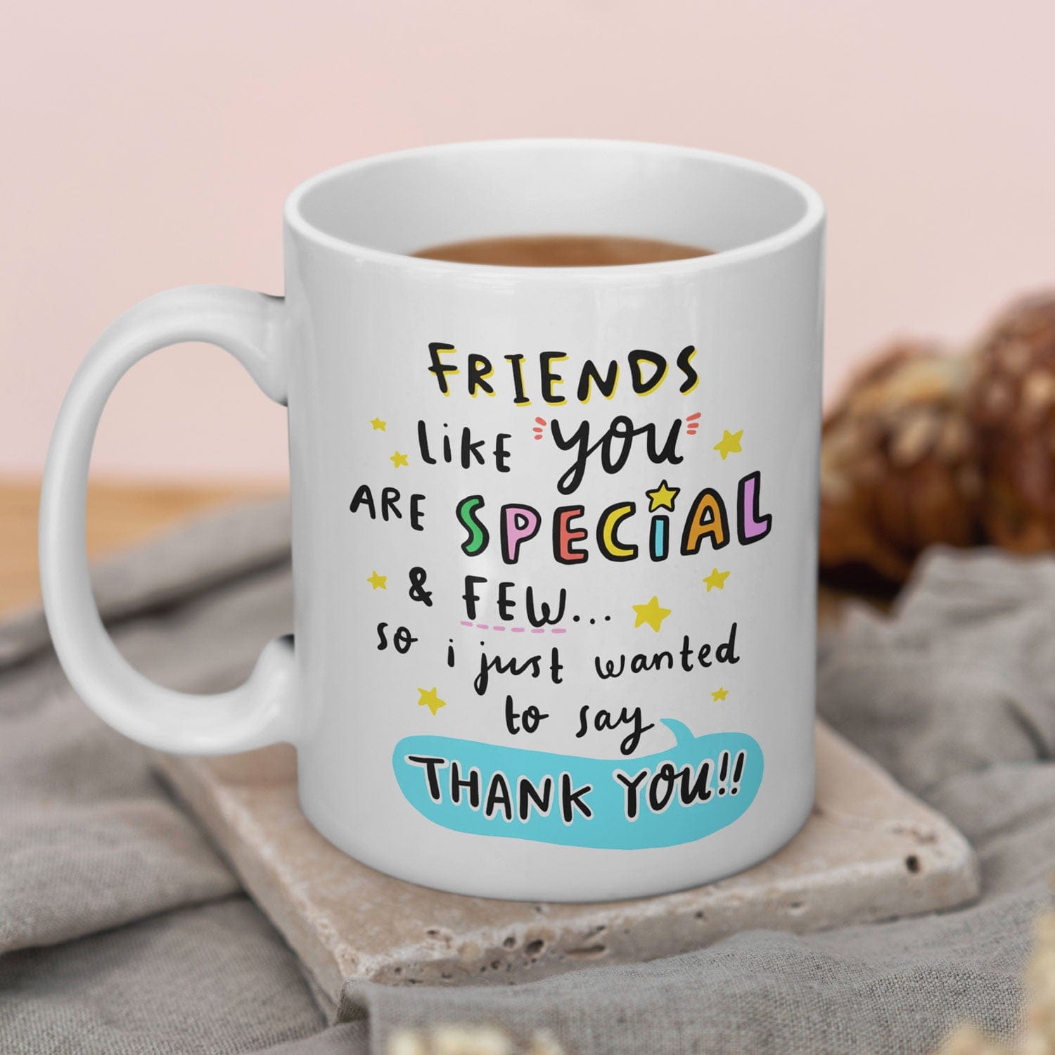 Creasowl Friends Like You Are Special and few Mok 325ml – Keramische Koffiemok met Tekst