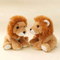 Creasowl Fuzzy Leeuw Knuffel 20cm 🦁 - Zachte Zittende Leeuw – Zachte Wildlife Plushie Cadeau