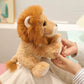 Creasowl Fuzzy Leeuw Knuffel 20cm 🦁 - Zachte Zittende Leeuw – Zachte Wildlife Plushie Cadeau