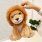 Creasowl Fuzzy Leeuw Knuffel 20cm 🦁 - Zachte Zittende Leeuw – Zachte Wildlife Plushie Cadeau