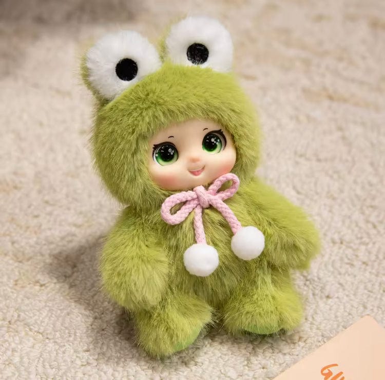 Creasowl Groen Unieke Pluche Cute Family Tashangers – Schattige Sleutelhangers & Accessoires