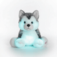 Creasowl Husky knuffel met licht - Knuffelhond 30 cm - Pluche speelgoed hond
