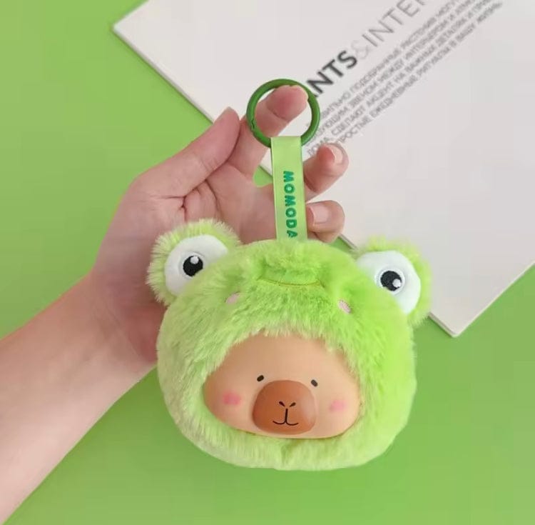 Creasowl Kawaii Capybara Sleutelhanger 🩷 Schattige Pluche Mini Tas & Portemonnee Blindbox
