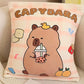 Creasowl Kawaii kussen Met 8 Capybara,s - Squish Knuffel met kleintjes - Kawaii knuffel - Kawaii Capybara Knuffel - Capybara Squishy - Knuffel Kussen - 35CM x 43CM