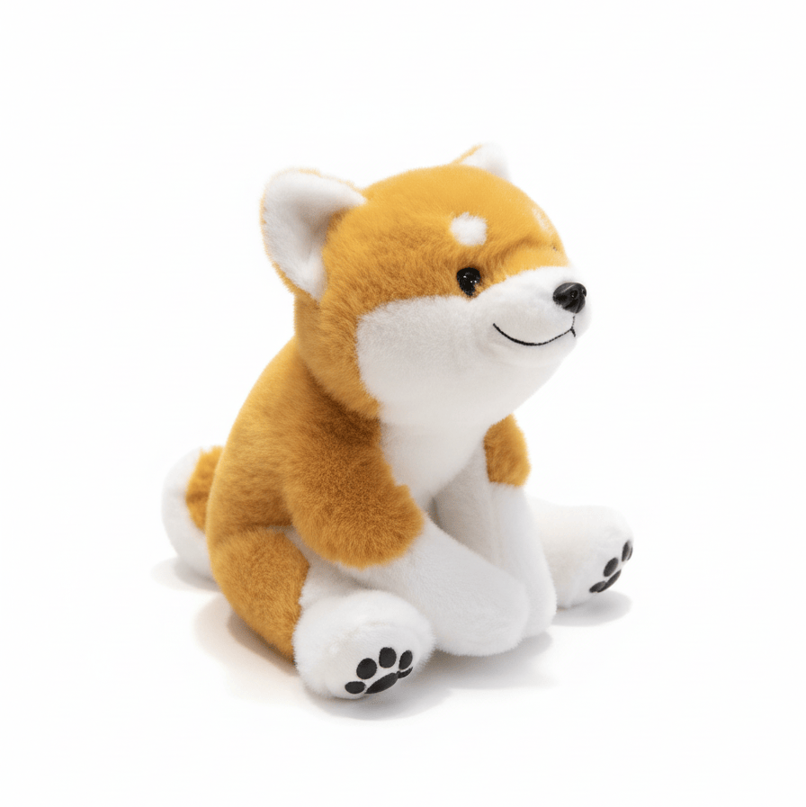 Creasowl Kawaii Shiba Inu / Akita Puppy Knuffel 🐶 - Zacht Plush Kussen & Cadeau 30cm